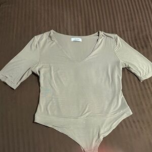 3/4 sleeve V-Neck Bodysuit